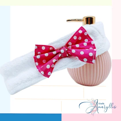 Bandeau de soin nœud fuchsia