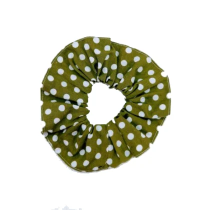 Chouchou kaki pois blancs