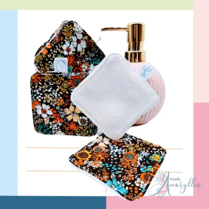 Lot de 7 lingettes molleton seventies