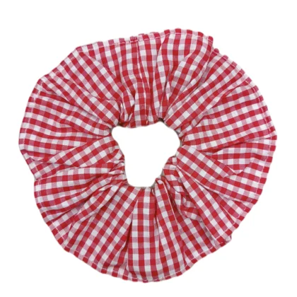 Chouchou vichy rouge