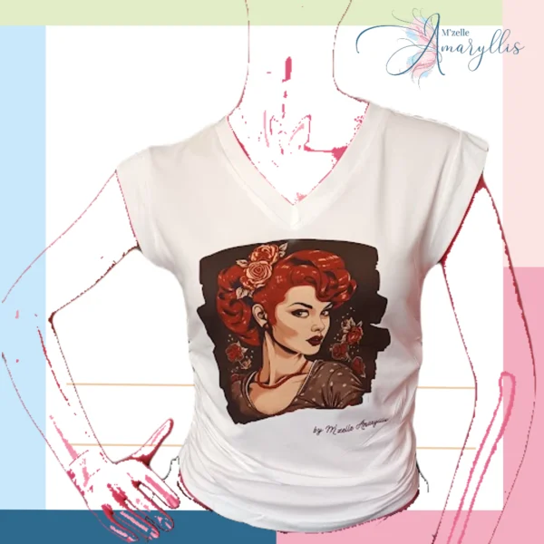 T-Shirt rousse flamboyante