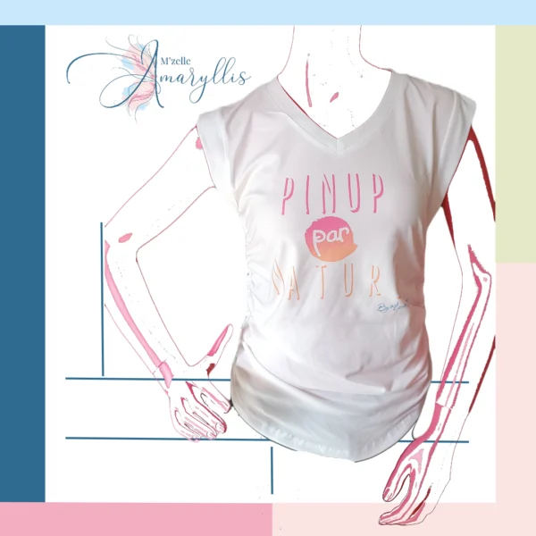 t-shirt Pin-up par nature