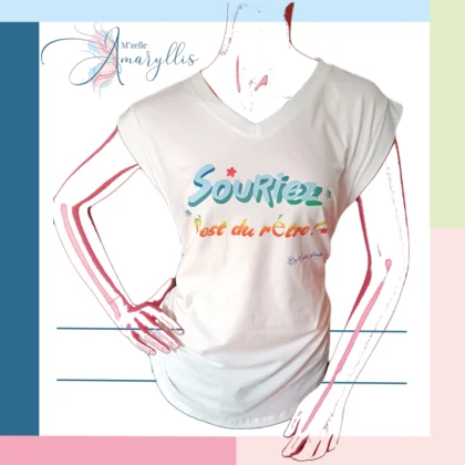 T-shirt Souriez, c’est du rétro