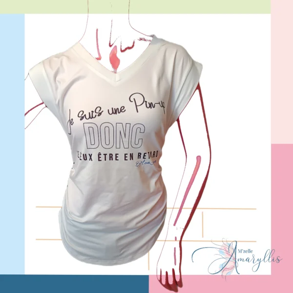 T-shirt Pin-up en Retard