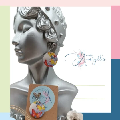 Boucles d'oreilles Léa Papillon