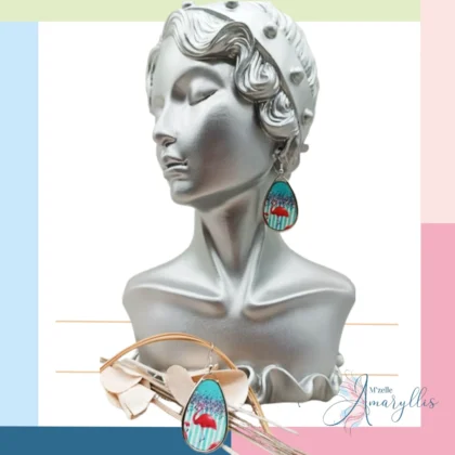 Boucles d'Oreilles Flamant Tropical
