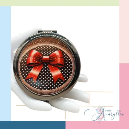 Louise - Miroir de poche rétro chic