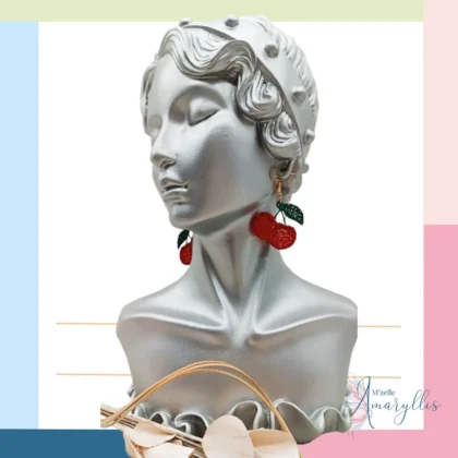 Boucles d'oreilles cerises