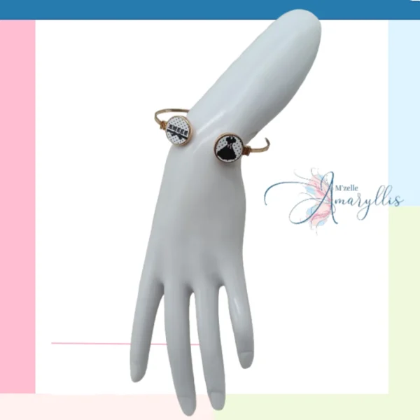 Bracelet rétro Sweet Robe Noire