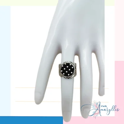 Bague pin-up Midnight Dots