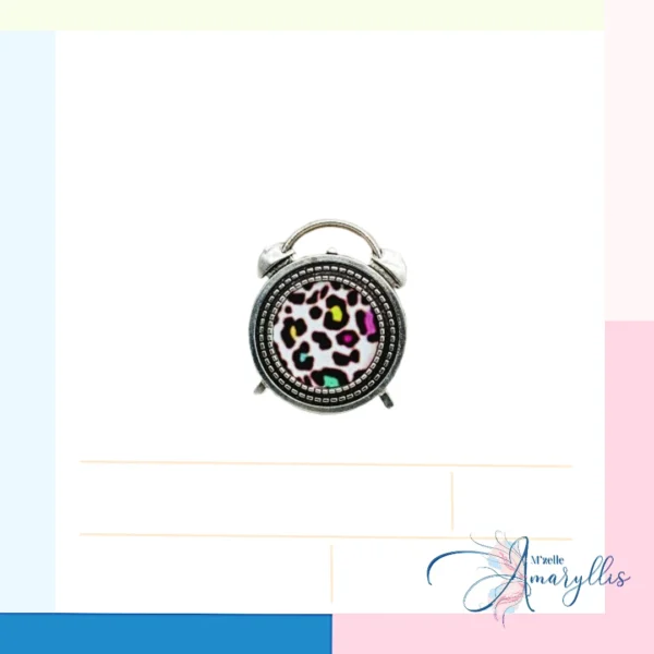 Broche Wild Retro Clock