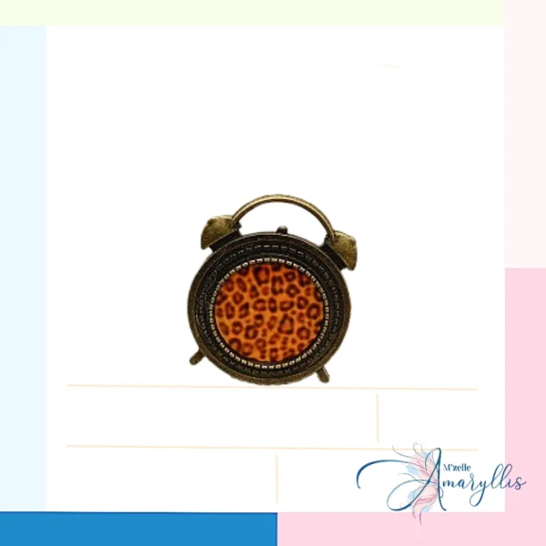 Broche rétro léopard Féline