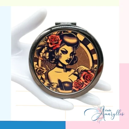 Miroir Rose Tatoo Pin-up