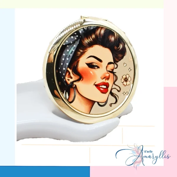 Miroir de poche Miss Romance