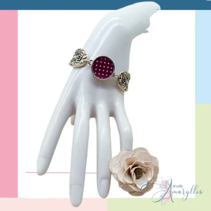 Bracelet Élégance Bohème – Framboise