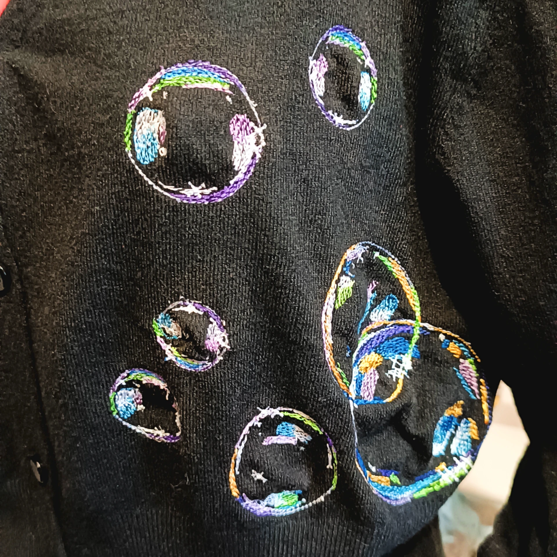 Cardigan Bulles Rétro – Image 4