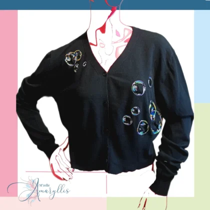 Cardigan Bulles Rétro