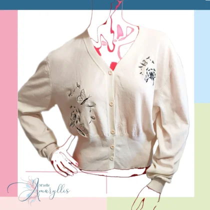 Cardigan Envol Poétique