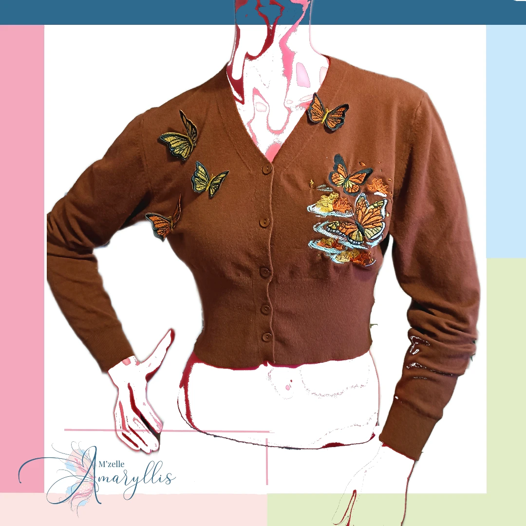Cardigan Papillons d’Automne