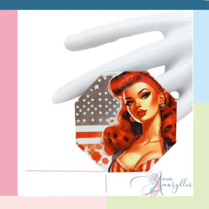 Magnet rétro pin-up Liberty Rose