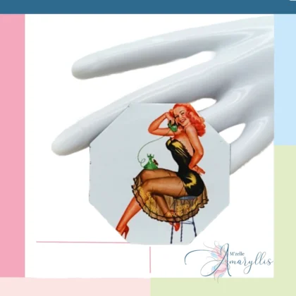 Magnet rétro pin-up Wrong Number