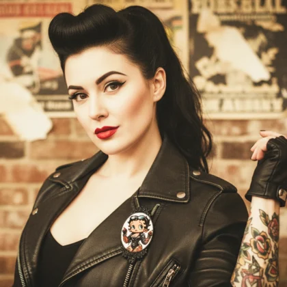Broche Pin-Up Betty Rock Tattoo