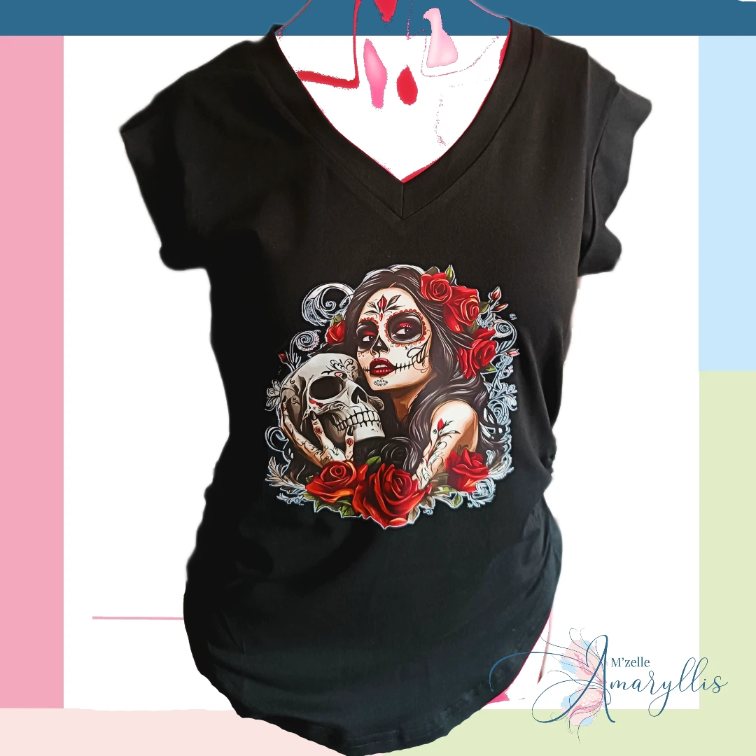 T-shirt Pin-Up Gothique