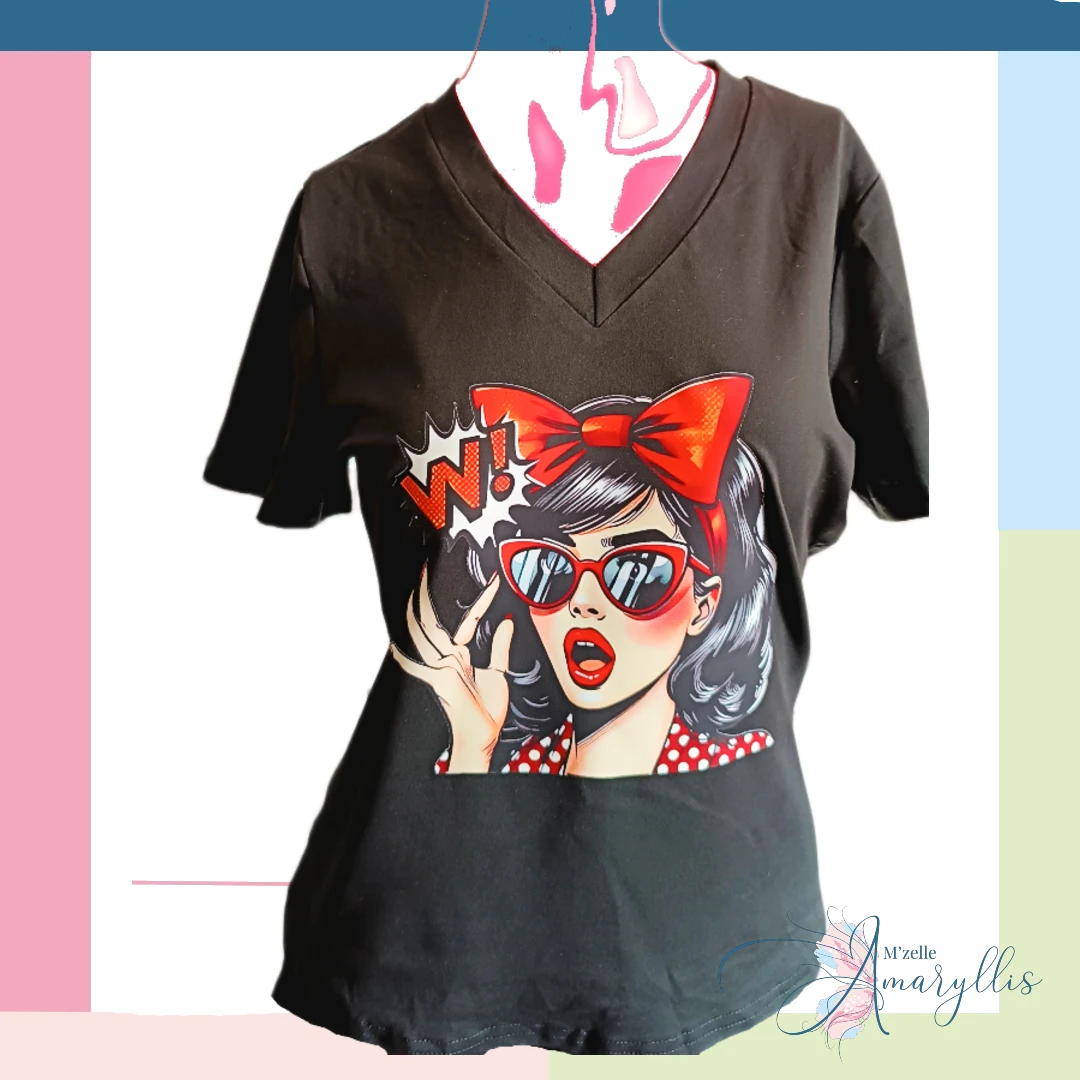 T-shirt Pin-Up Wow