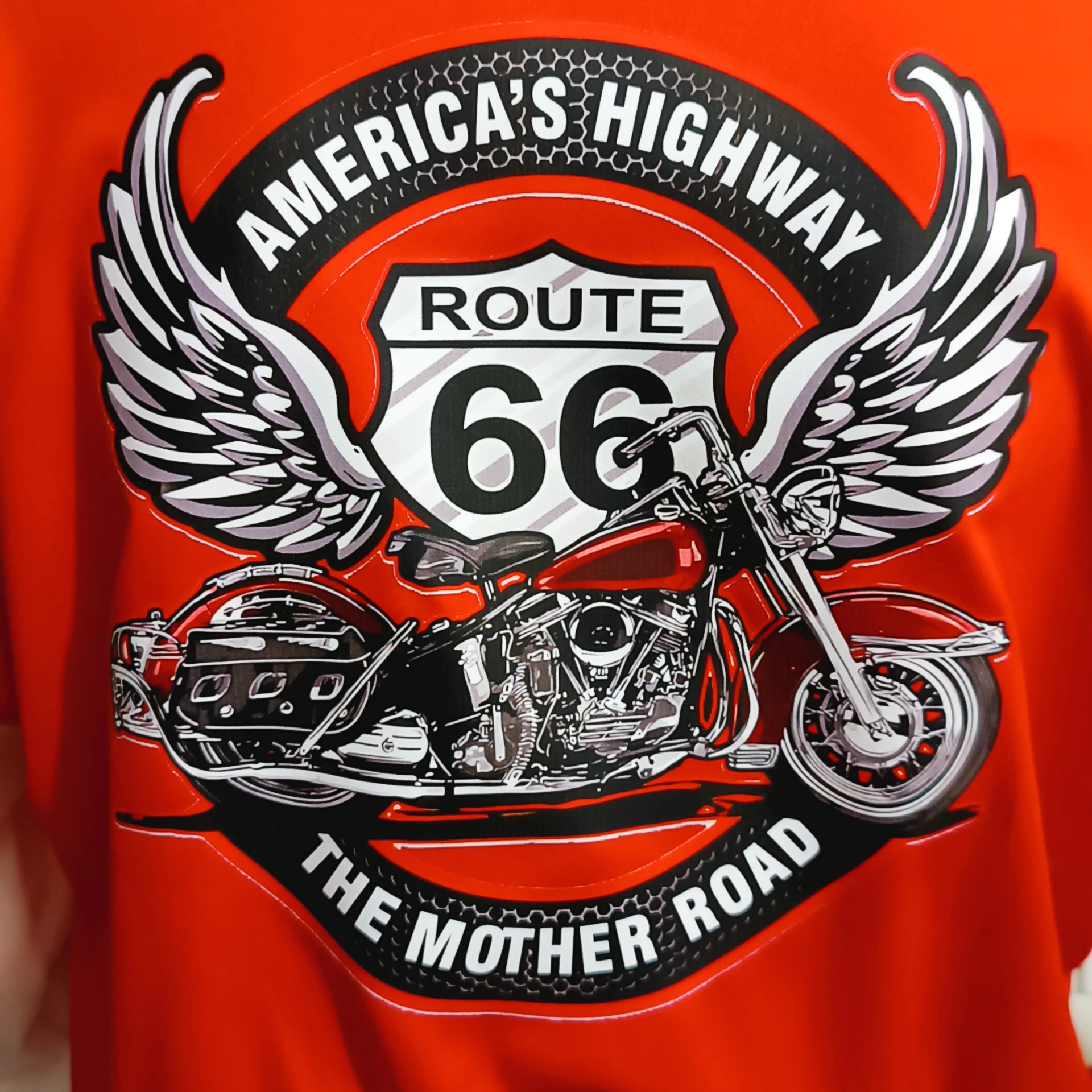 Veste Teddy Vintage Route 66 Pin-Up – L’esprit biker rétro – Image 3