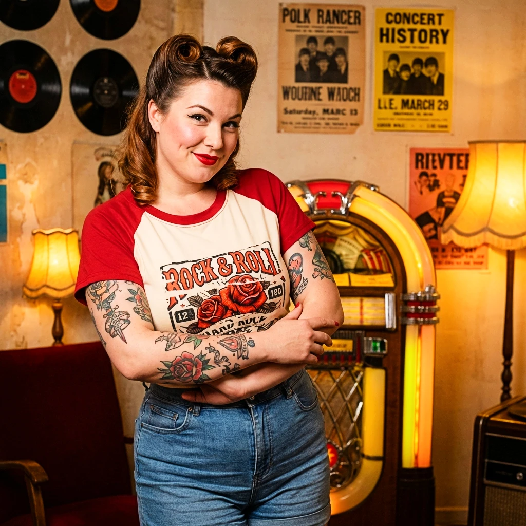 T-shirt Roxanne Rock’n Roll