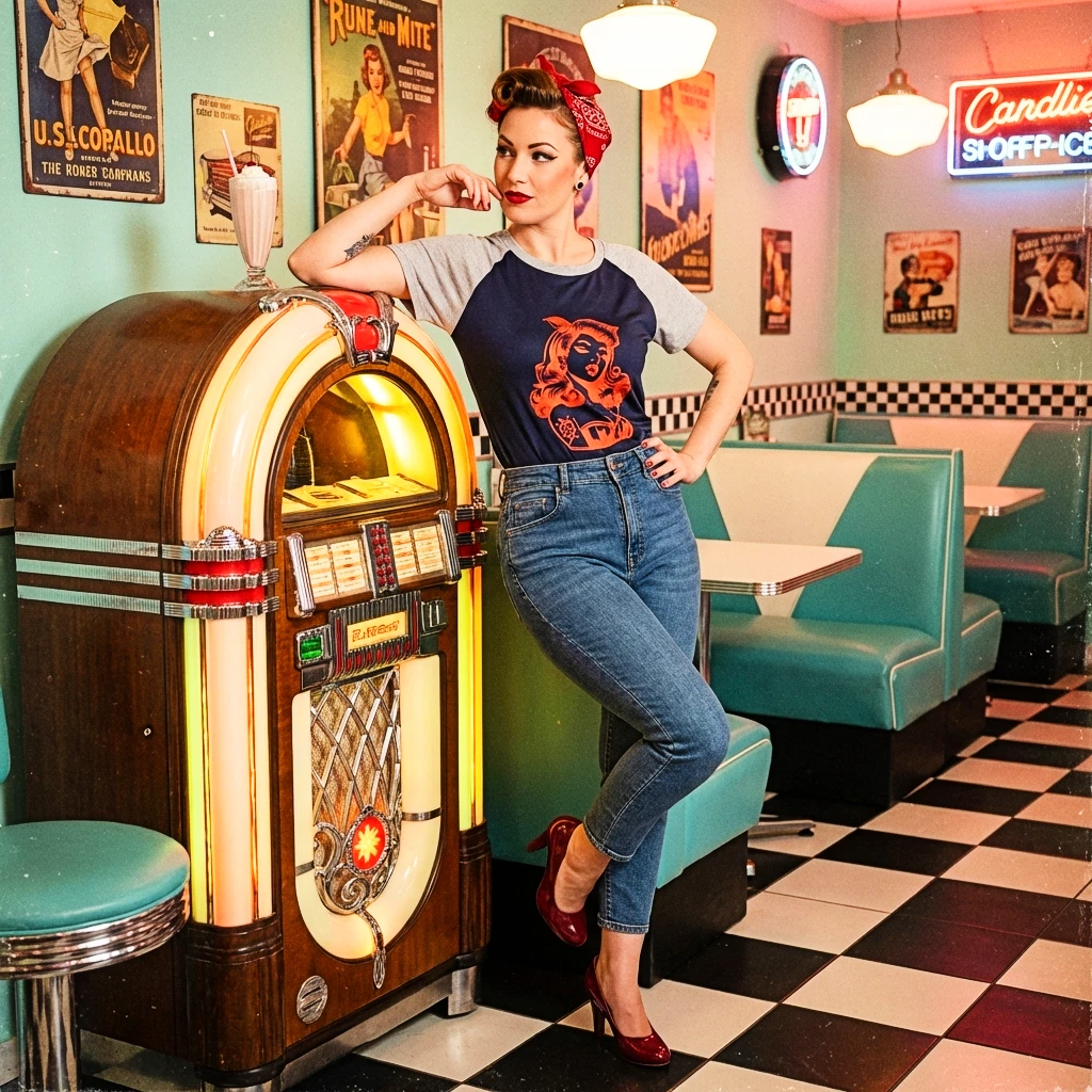 T-shirt Scarlett Diner Queen