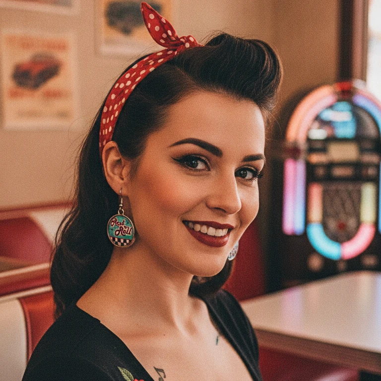 Boucles d'Oreilles Rock'n'Roll Betty