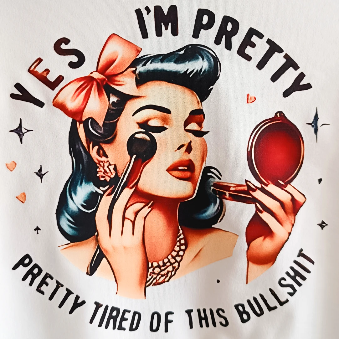 T-shirt Pretty Tired – Image 2
