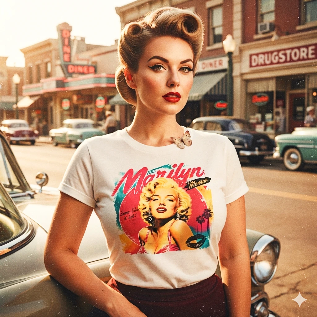 T-shirt Marilyn Sunset